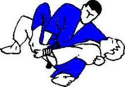 Illustrated sequence of Hiza-gatame, the knee armlock.